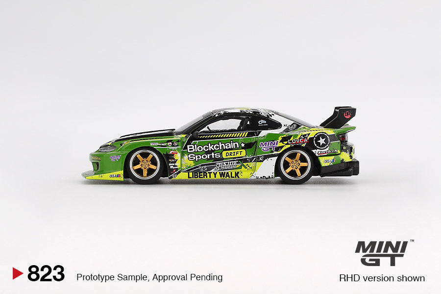 Mini GT Nissan LB-Super Silhouette S15 Silvia No.555 V2 2024 FO RHD 1:64 - MGT00823-R