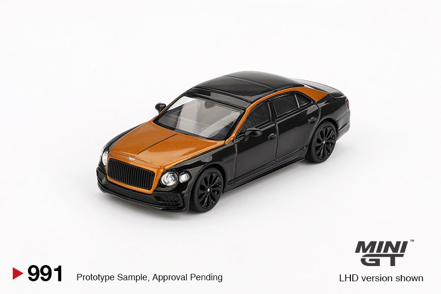 Mini GT Bentley Flying Spur Orange Flame / Onyx RHD 1:64 - MGT00991-R