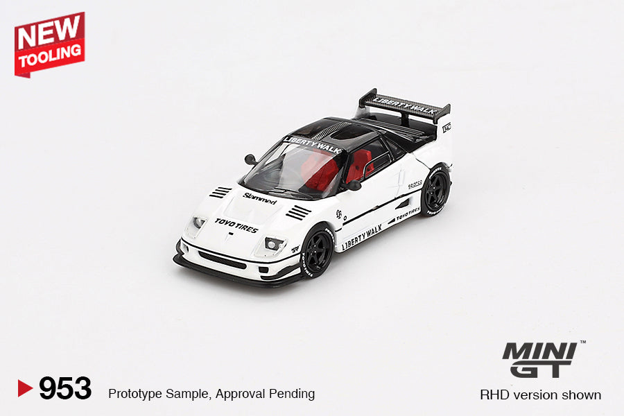 Mini GT Mazda AZ-1 Liberty Walk LB40 White 2024 Tokyo Auto Salon RHD 1:64 - MGT00953-R