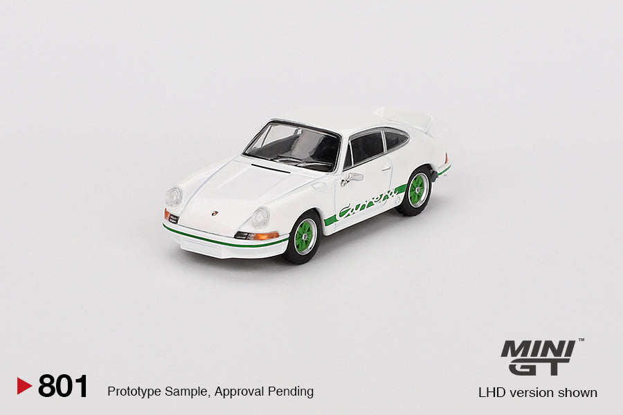 Mini GT Porsche 911 Carrera RS 2.7 Grand Prix White LHD 1:64 - MGT00801-L