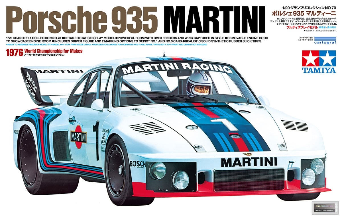 Tamiya Porsche 935 Martini Model Kit - Item #20070
