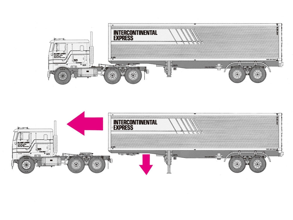 Tamiya RC Tractor Truck Trailer Motorised Support Legs - 56505