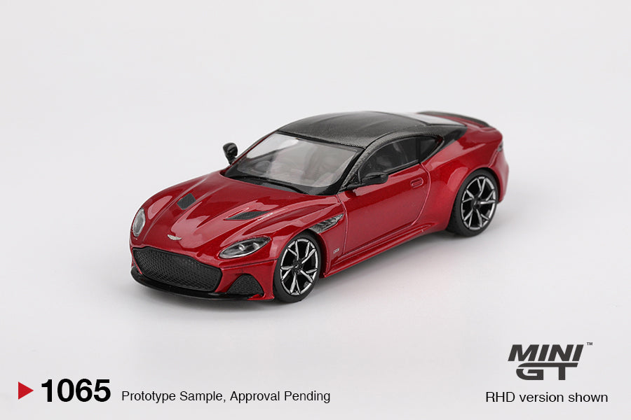 Mini GT Aston Martin DBS Hyper Red RHD 1:64 - MGT01065-R