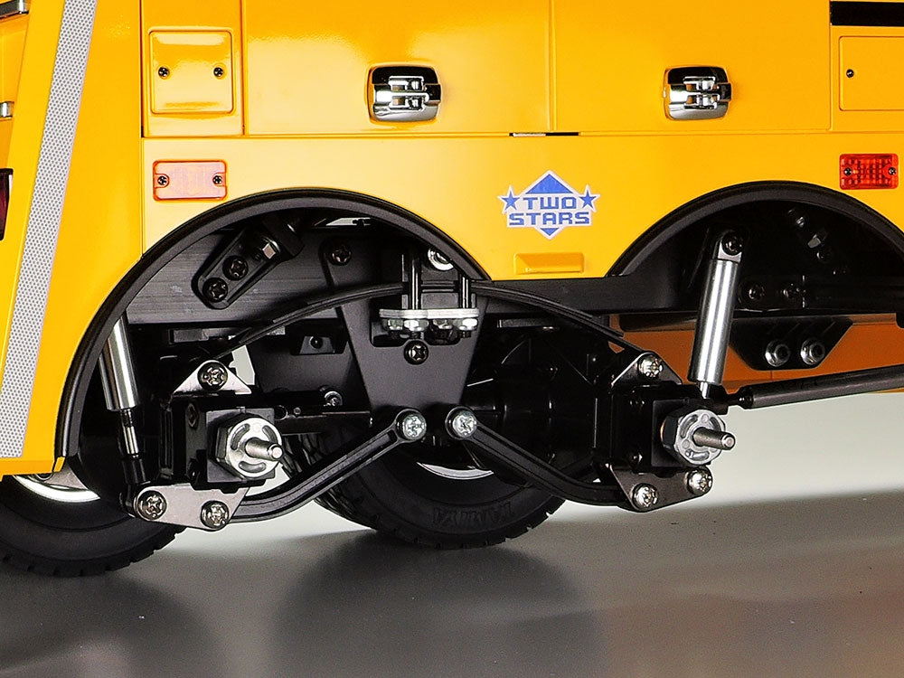 Tamiya RC Volvo FH16 Globetrotter 750 8x4 Recovery Truck with Silver Painted Body Components - Limited Edition - Item #47528