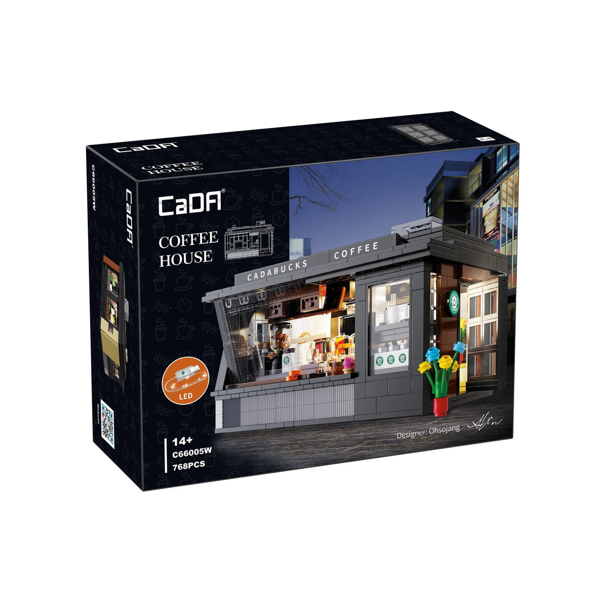 CaDA Street Coffee House 768 pcs Brick Model Kit C66005W