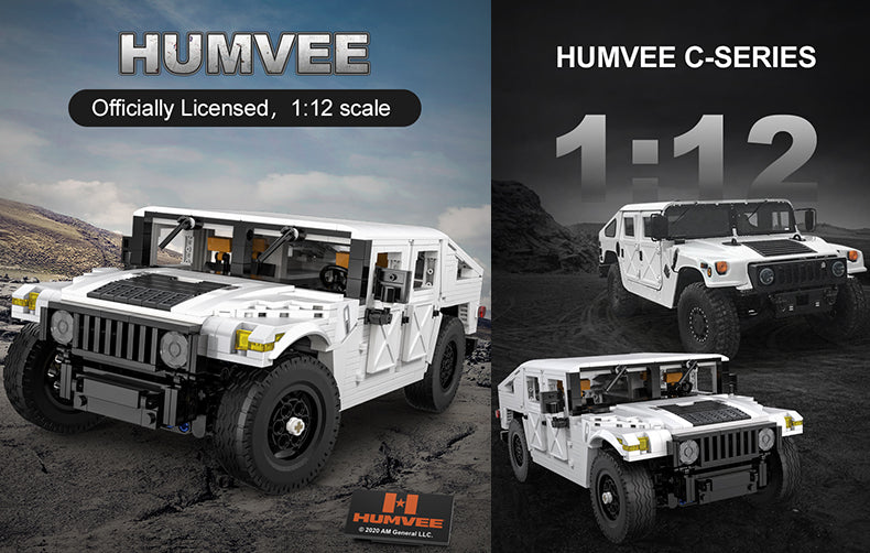 CaDA Humvee Off-Road Truck 1:12 1386 Pieces Brick Model Kit C61027W