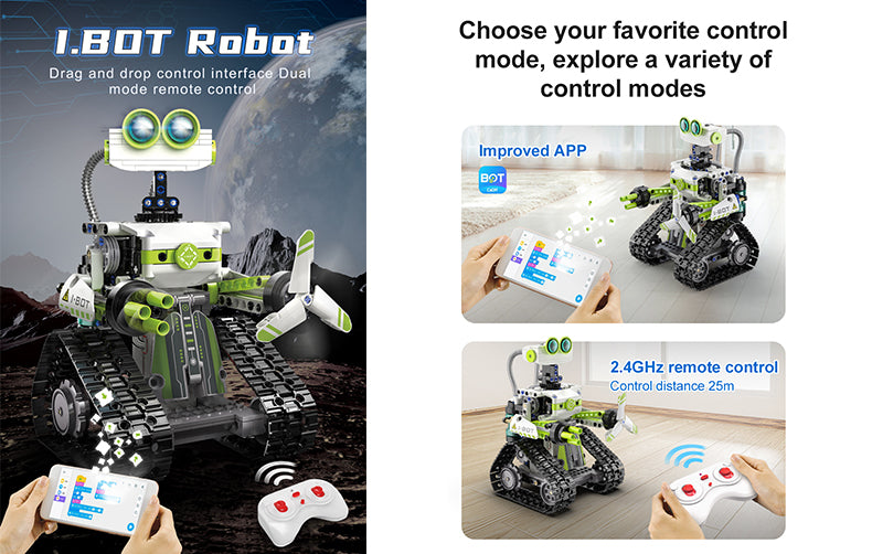 CaDA I. Bot Robot - RC Dual Mode Control - 434 Pieces Brick Model Kit C83001W