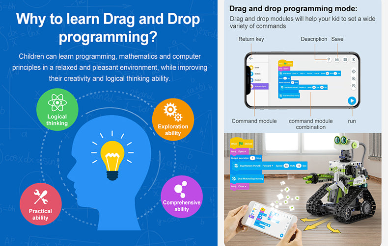 CaDA I. Bot Robot - RC Dual Mode Control - 434 Pieces Brick Model Kit C83001W