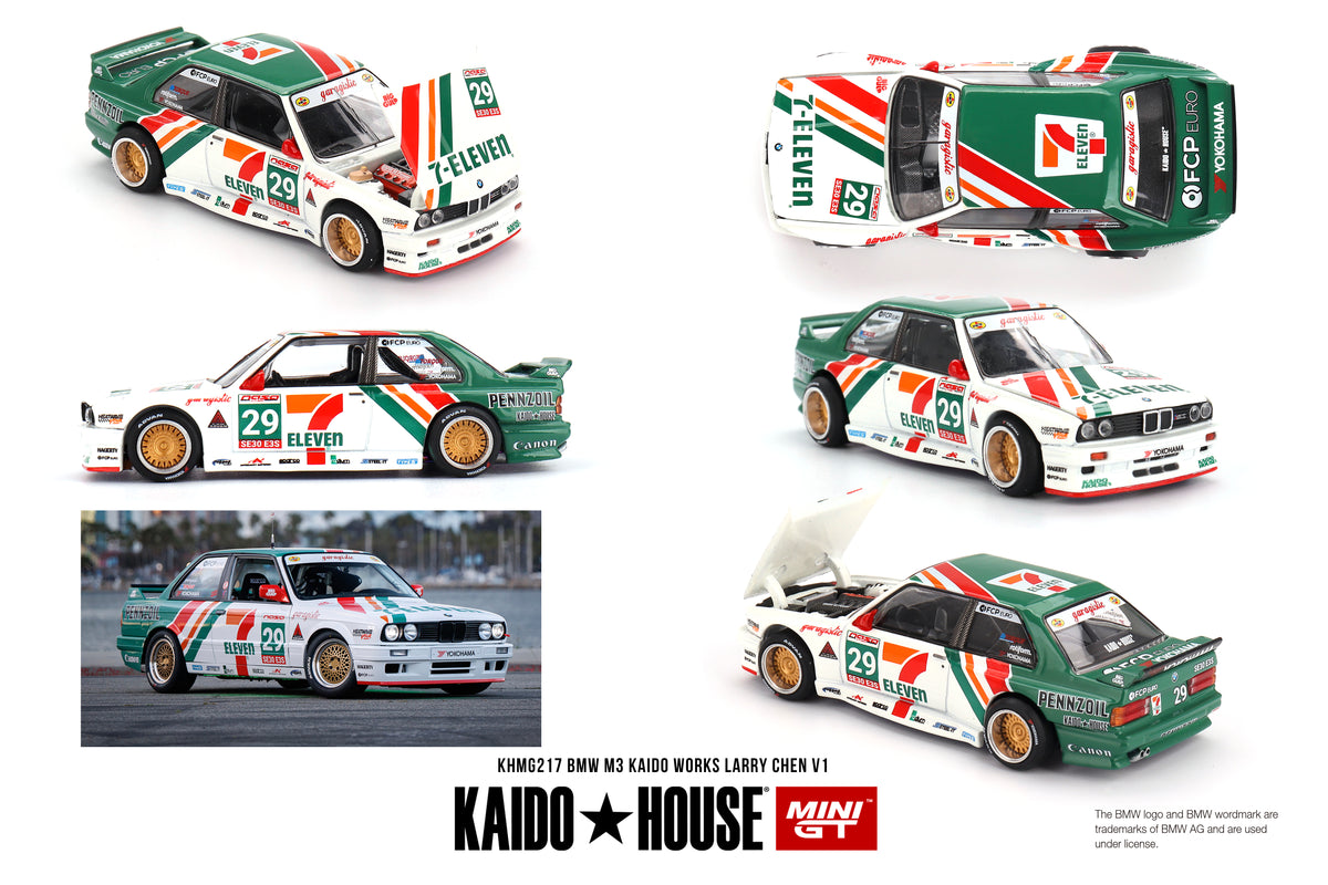 Mini GT Kaido House BMW M3 KAIDO WORKS LARRY CHEN V1 1:64 - KHMG217
