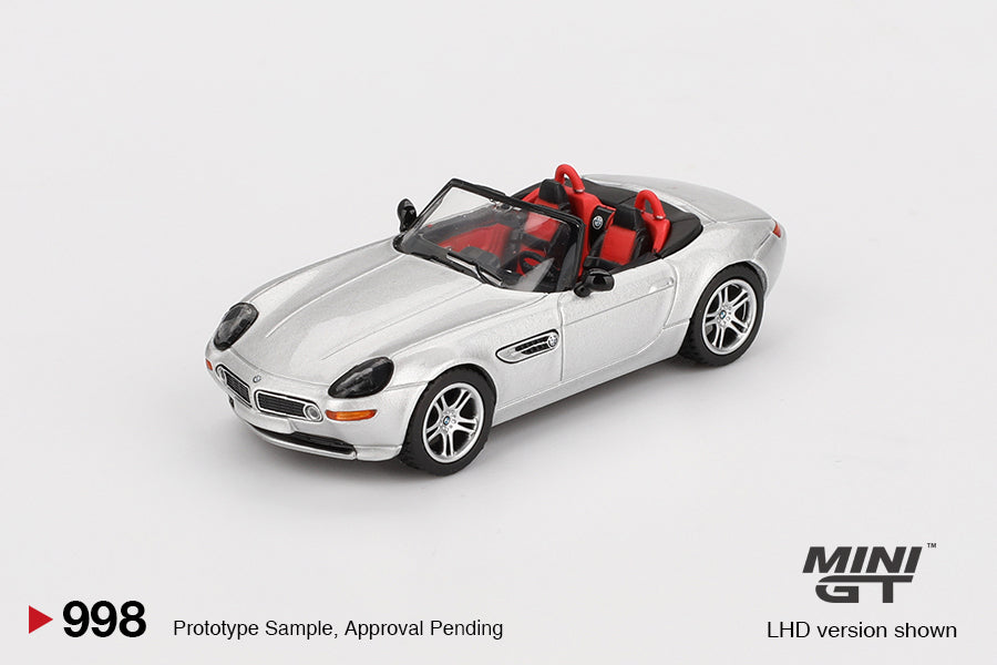Mini GT BMW Z8 Silver LHD 1:64 - MGT00998-L