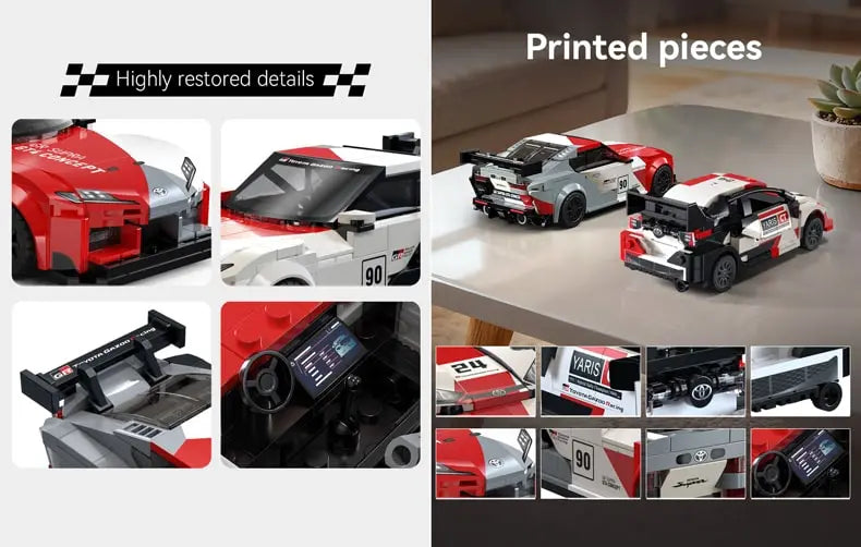 CaDA Toyota GR YARIS Rally 1 Car 1:24 317 Pieces Brick Model Kit C55039W