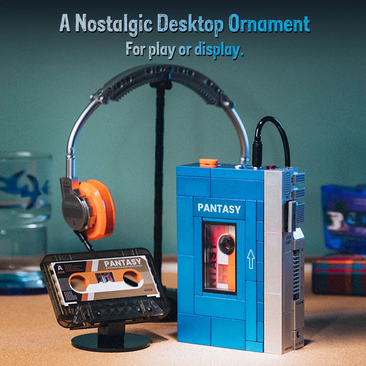 Pantasy Retro Tape Cassette Player 569 pcs Brick Model Kit 85039