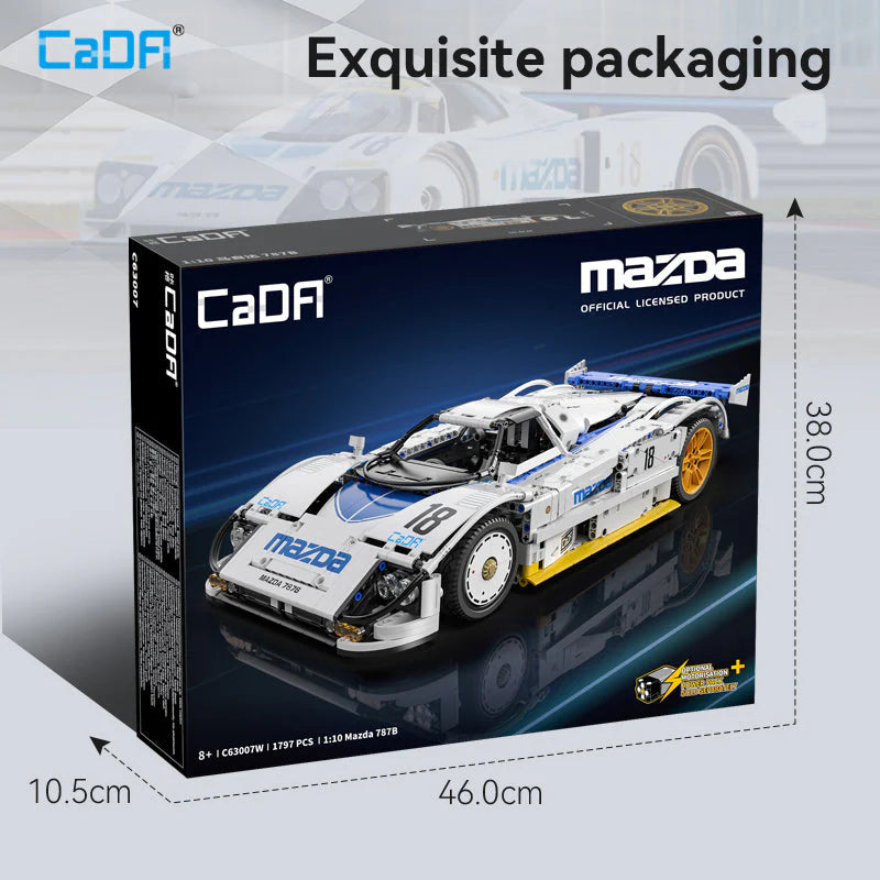 CaDA Mazda 787B Race Car 1:10 1797 Pieces Brick Model Kit C63007W