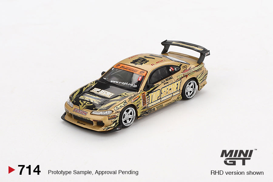 Mini GT Nissan Silvia (S15) Top Secret D1GP RHD (Blister Packaging) 1:64 - MGT00714-BL