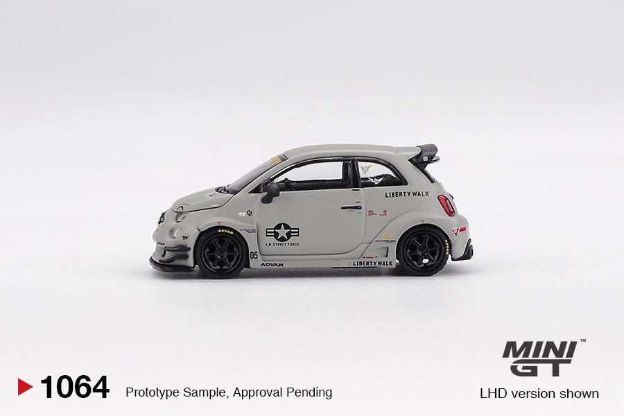 Mini GT Abarth 595 LB-Works X ABAS Works Fighters LHD 1:64 - MGT01064-L