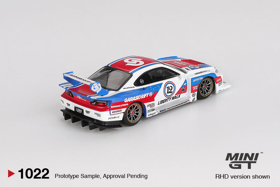 Mini GT Nissan LB-Super Silhouette S15 Silvia Garasidrift X LBW RHD 1:64 - MGT01022-R