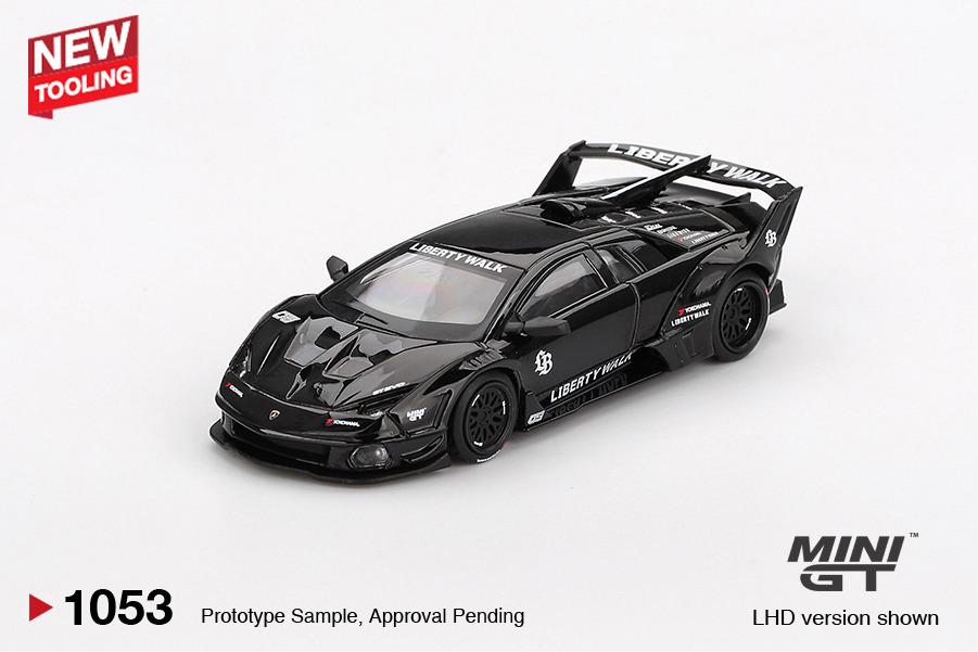 Mini GT Lamborghini LB-Silhouette Works Murcielago GT EVO Black LHD 1:64 - MGT01053-BL