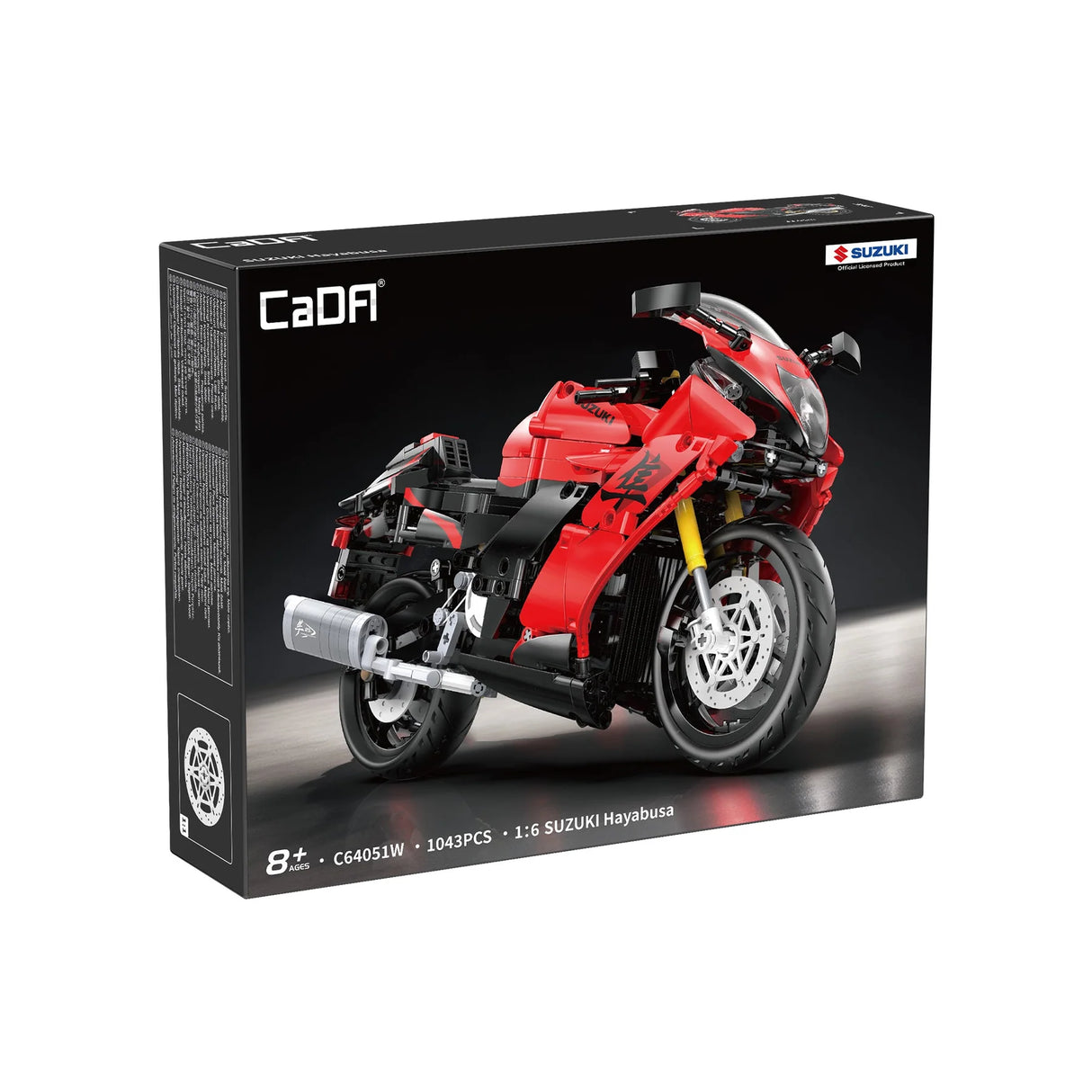 CaDA Suzuki Hayabusa Motorbike 1:6 1043 Pieces Brick Model Kit C64051W