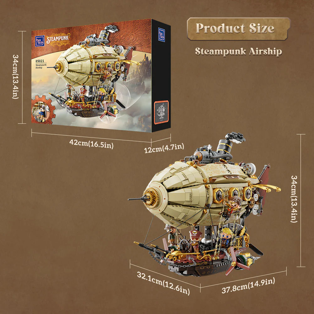 Pantasy Steampunk Airship 1949 pcs Brick Model Kit 85021