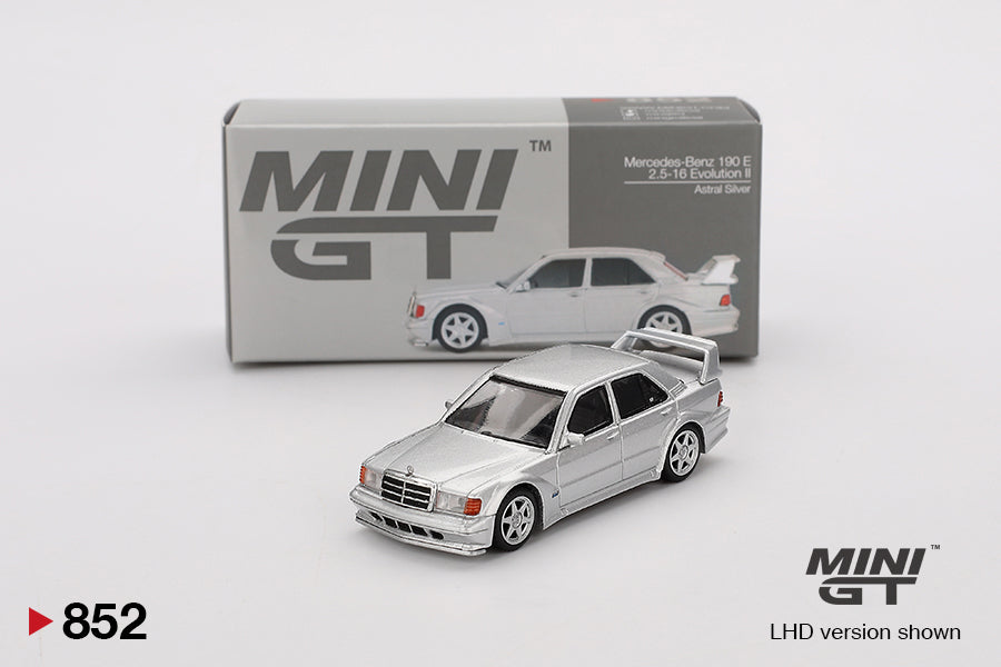 Mini GT Mercedes-Benz 190E 2.5-16 Evolution II Astral Silver 1:64 - MGT00852-L
