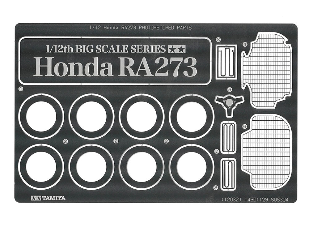 Tamiya Honda RA273 F1 Car with Photo-Etched Parts 1/12 Model Kit - Item #12032
