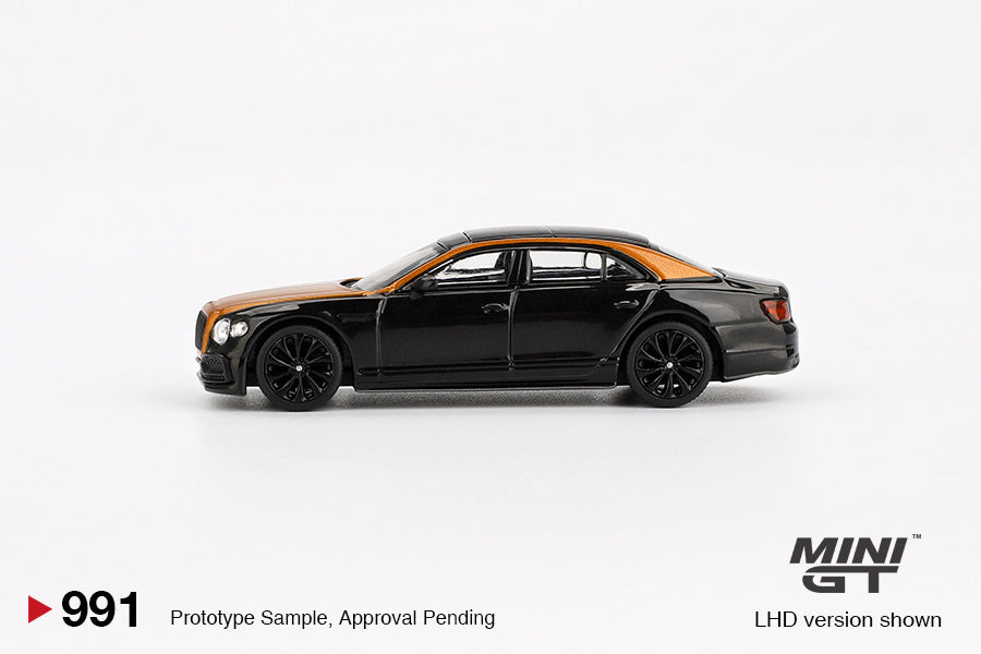 Mini GT Bentley Flying Spur Orange Flame / Onyx RHD 1:64 - MGT00991-R