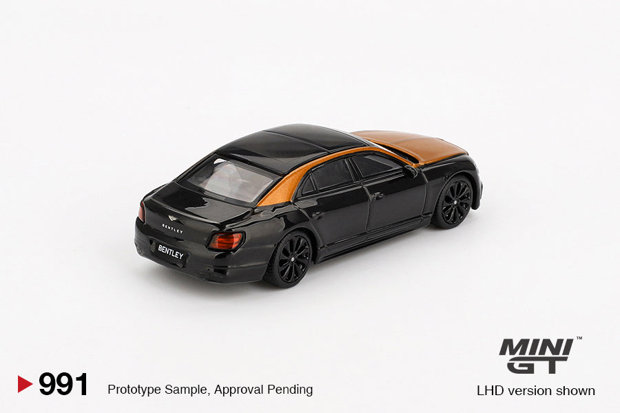 Mini GT Bentley Flying Spur Orange Flame / Onyx RHD 1:64 - MGT00991-R