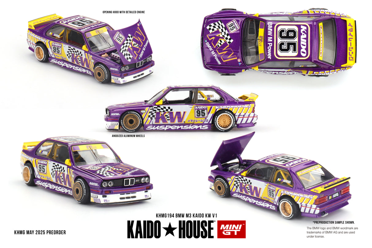 Mini GT Kaido House BMW E30 M3 Kaido KW V1 1:64 - KHMG194