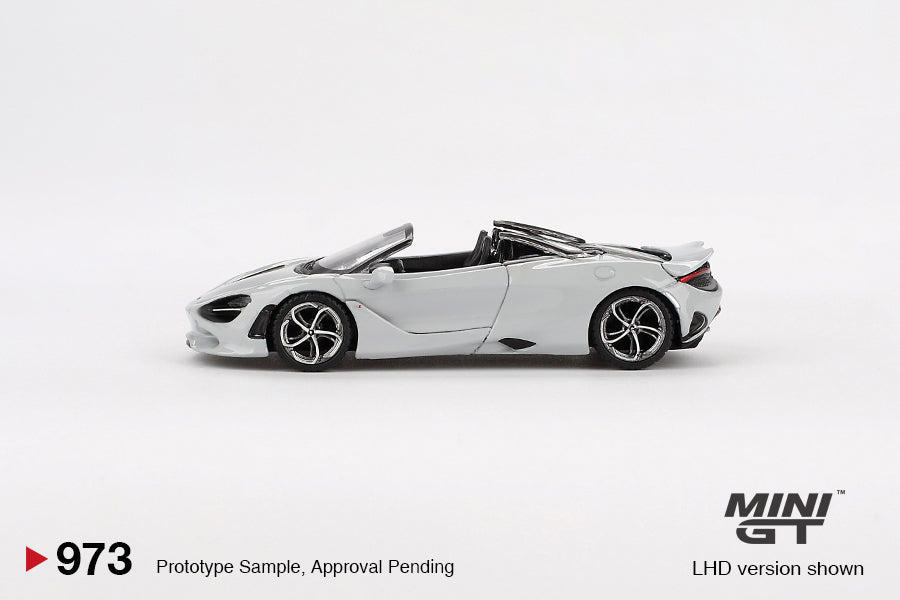 Mini GT McLaren 750S Spider Cirrus Grey RHD 1:64 - MGT00973-R