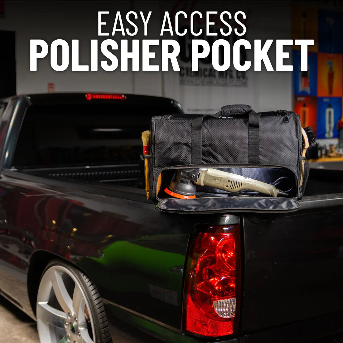 Chemical Guys Arsenal Range Trunk Organiser and Detailing Bag with Polisher Pocket