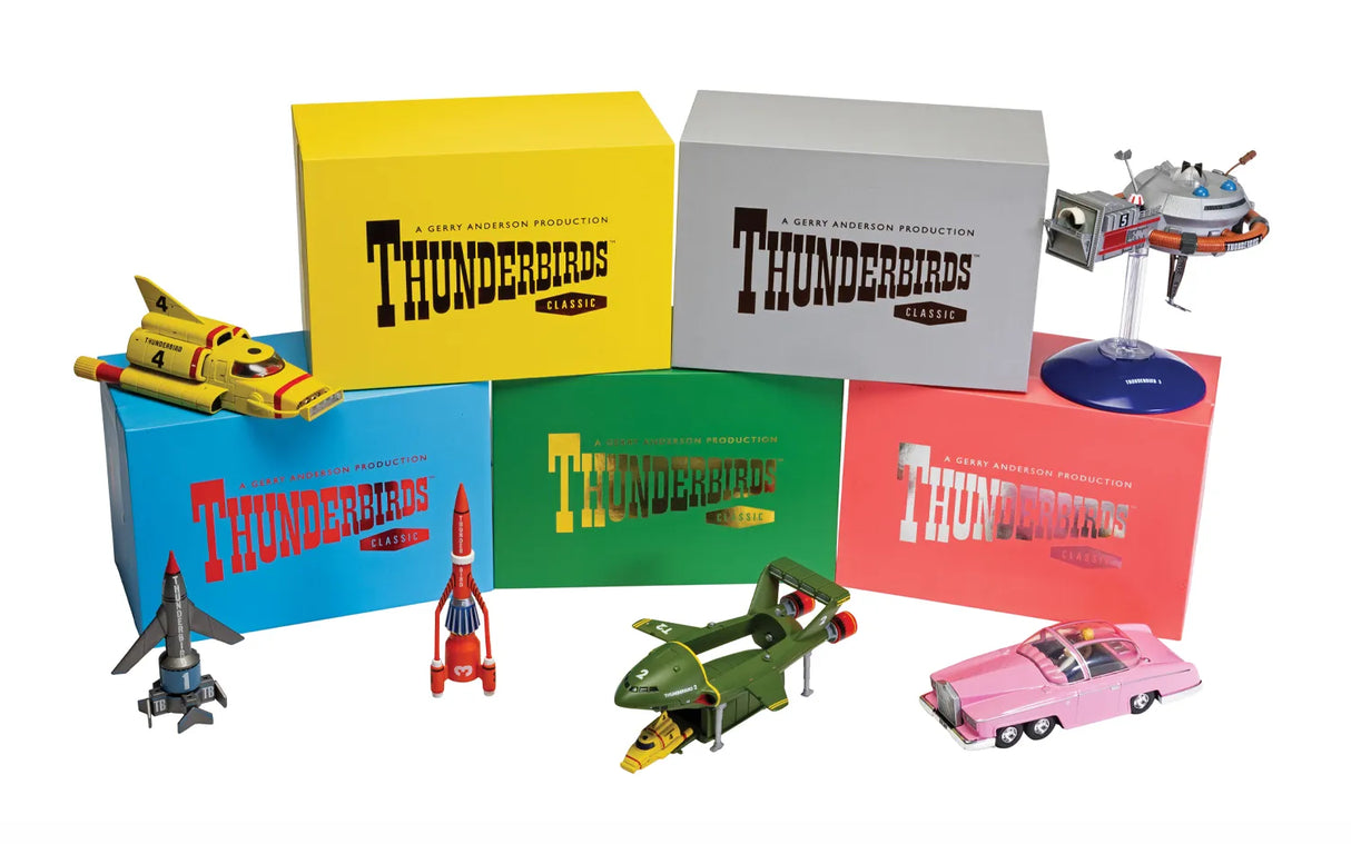 Corgi Ultimate Thunderbirds F.A.B Collection, All 5 Thunderbirds Releases, FAB 1, Thunderbirds 5, 4, 1 & 3, 2 & 4