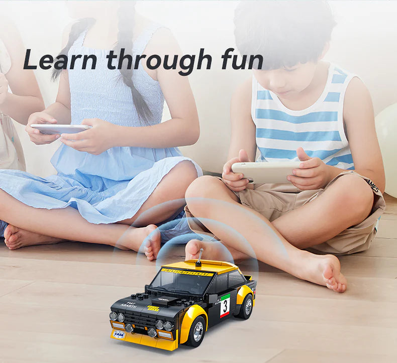 CaDA Fiat Abarth 131 - RC Dual Mode Control - 1:20 216 Pieces Brick Model Kit C51092W