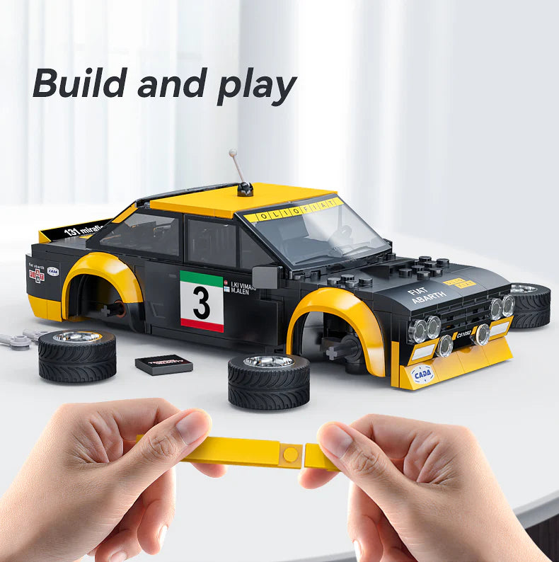 CaDA Fiat Abarth 131 - RC Dual Mode Control - 1:20 216 Pieces Brick Model Kit C51092W