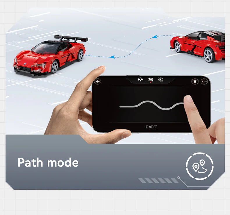 CaDA BYD Yangwang U9 Electric Super Coupé - RC Dual Mode Control - 1:20 299 Pieces Brick Model Kit C51099W