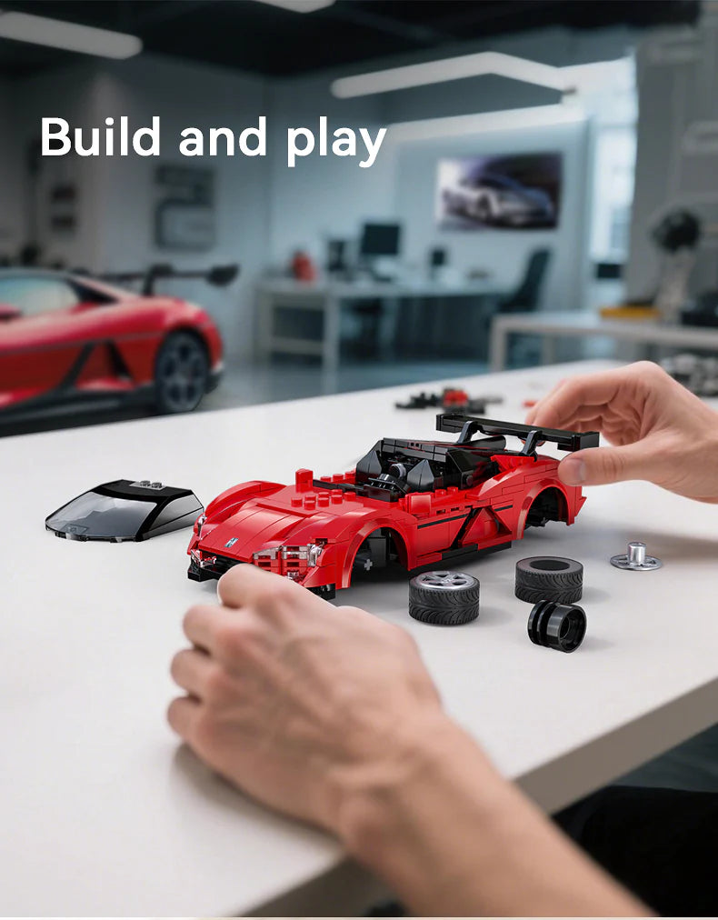 CaDA BYD Yangwang U9 Electric Super Coupé - RC Dual Mode Control - 1:20 299 Pieces Brick Model Kit C51099W