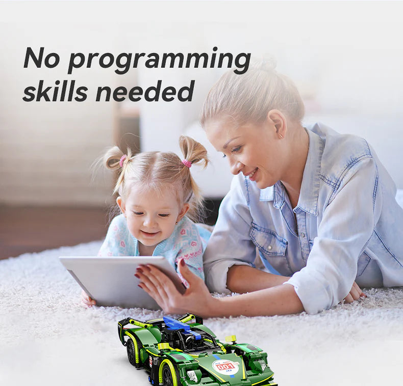 CaDA Phantom Wing - RC Dual Mode Control - 1:14 Sports Car 395 Pieces Brick Model Kit C51303W