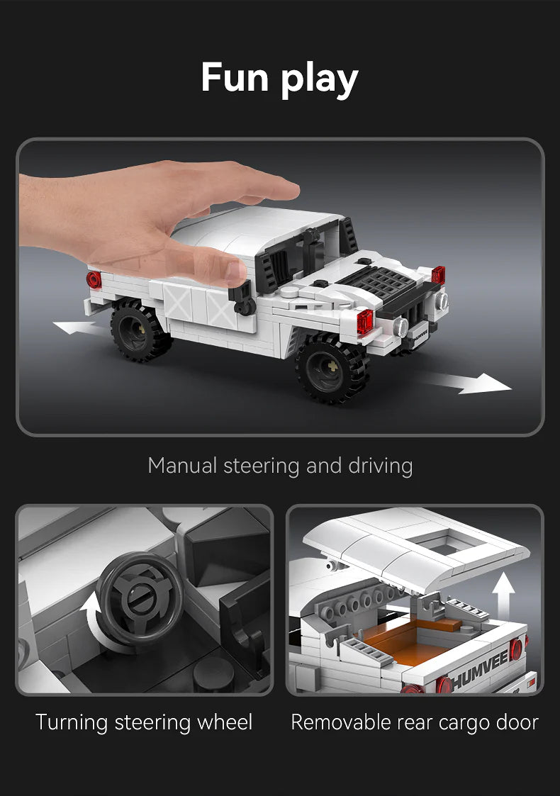 CaDA Humvee Off-Road Truck 1:24 328 Pieces Brick Model Kit C55022W