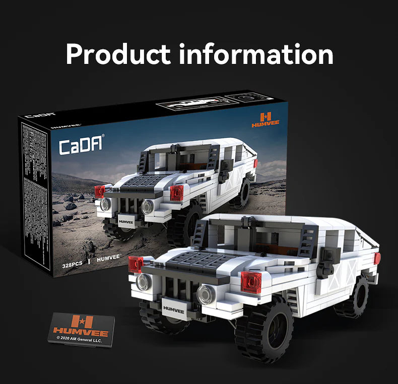 CaDA Humvee Off-Road Truck 1:24 328 Pieces Brick Model Kit C55022W