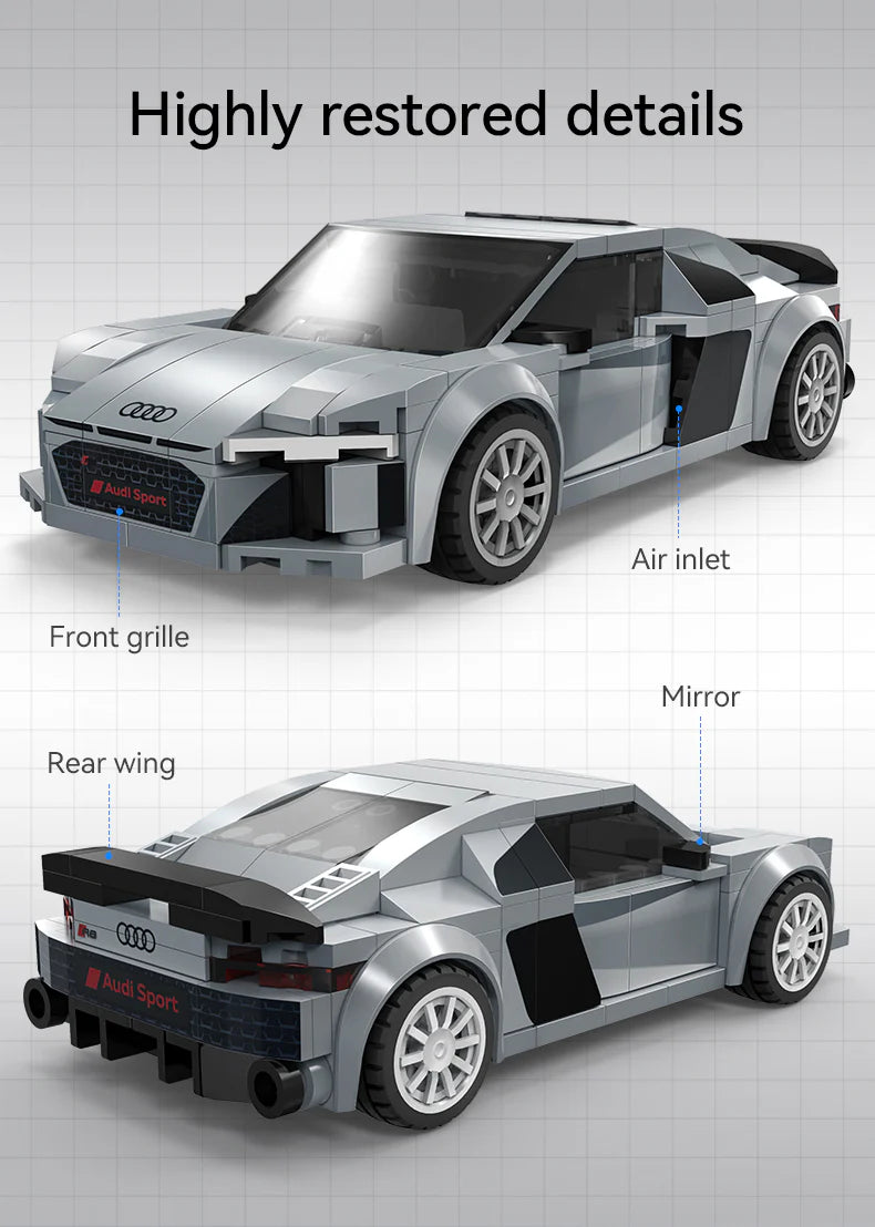 CaDA Audi R8 Coupe 1:24 199 Pieces Brick Model Kit C55027W