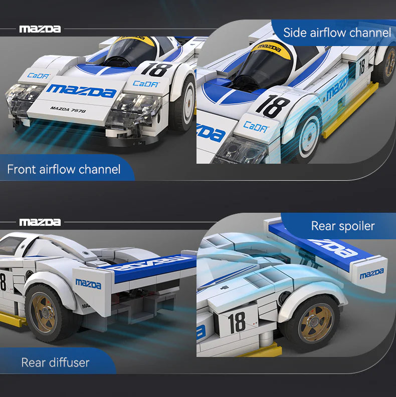 CaDA Mazda 787B 1:24 242 Pieces Brick Model Kit C55029W