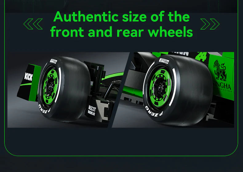 CaDA Kick Sauber F1 Team C44 (2024) 1:24 314 Pieces Brick Model Kit C55032W