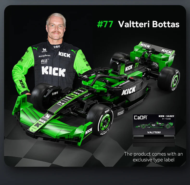 CaDA Kick Sauber F1 Team C44 (2024) 1:24 314 Pieces Brick Model Kit C55032W