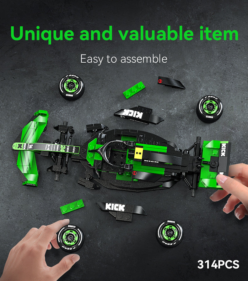 CaDA Kick Sauber F1 Team C44 (2024) 1:24 314 Pieces Brick Model Kit C55032W