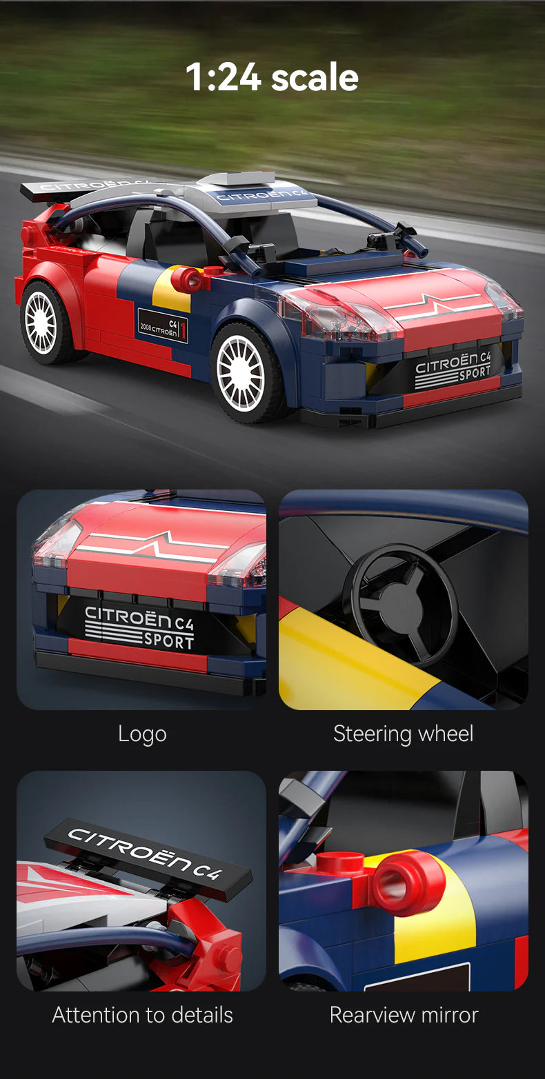 CaDA Citroen C4 WRC 1:24 296 Pieces Brick Model Kit C55033W