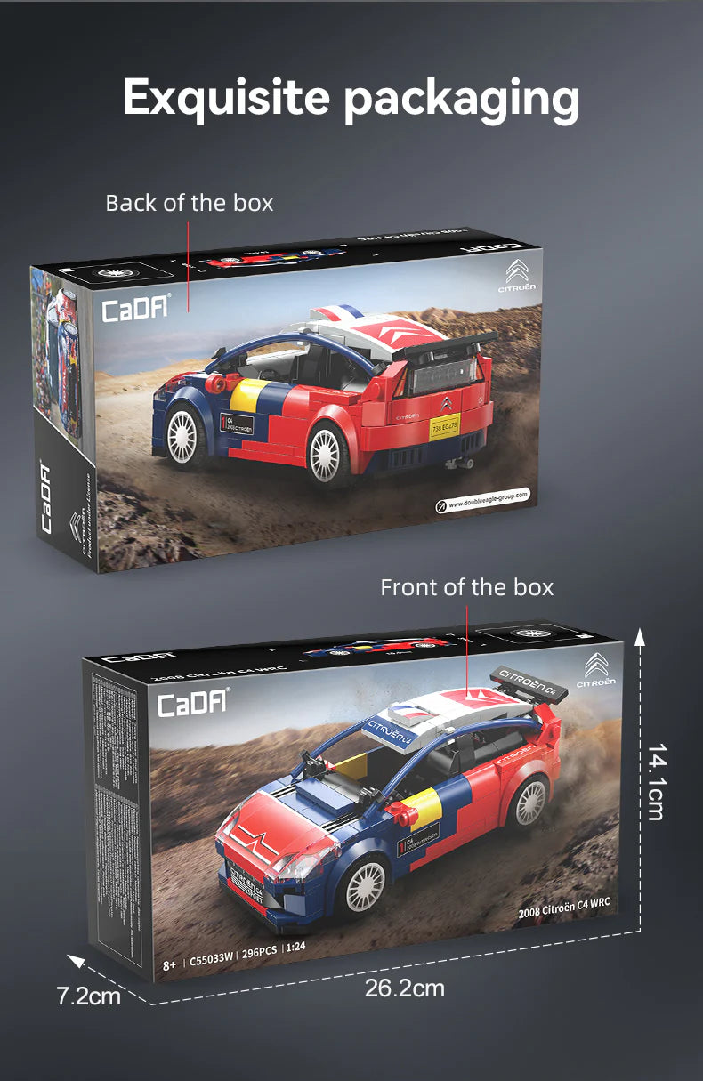 CaDA Citroen C4 WRC 1:24 296 Pieces Brick Model Kit C55033W