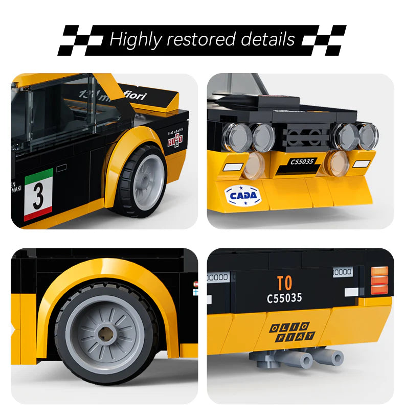 CaDA Fiat Abarth 131 1:24 254 Pieces Brick Model Kit C55035W