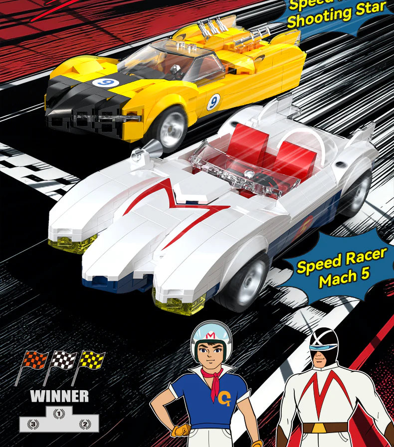CaDA Speed Racer Mach 5 Car 1:24 294 Pieces Brick Model Kit C55087W