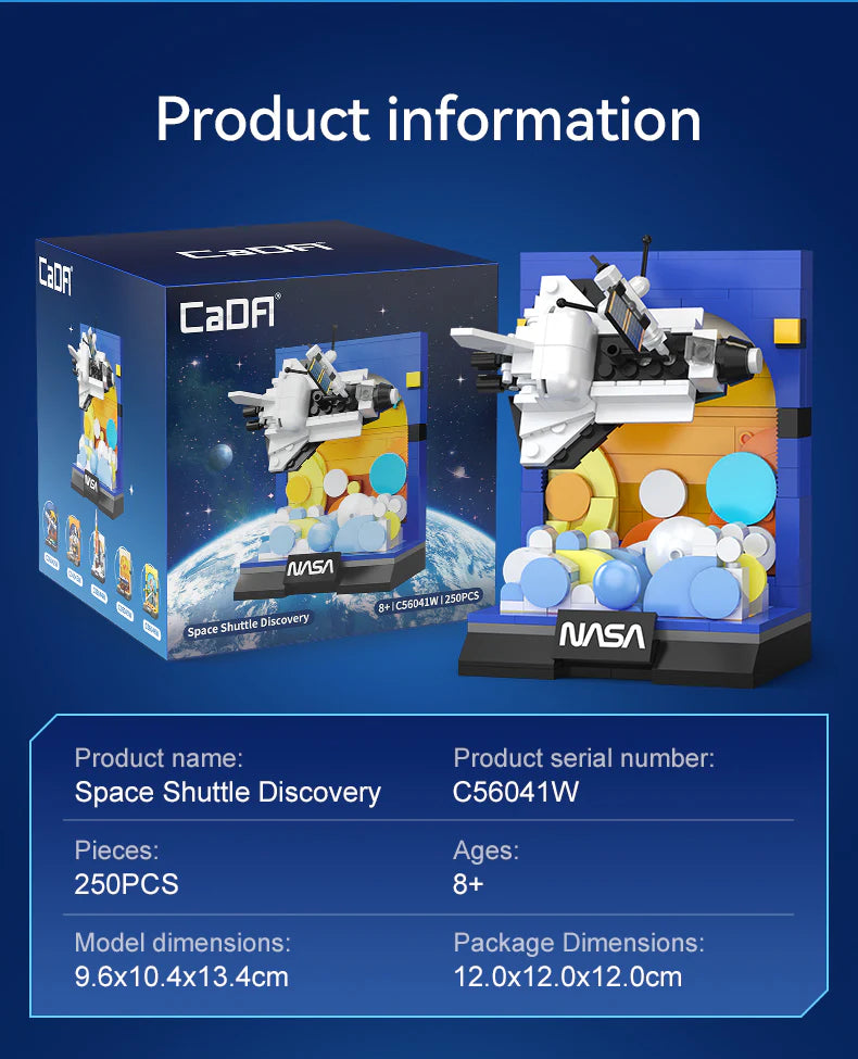 CaDA NASA Space Shuttle Discovery 250 Pieces Brick Model Kit C56041W