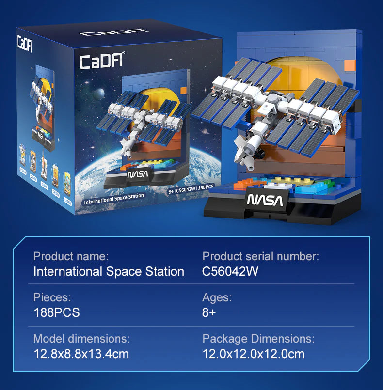 CaDA NASA International Space Station 188 Pieces Brick Model Kit C56042W