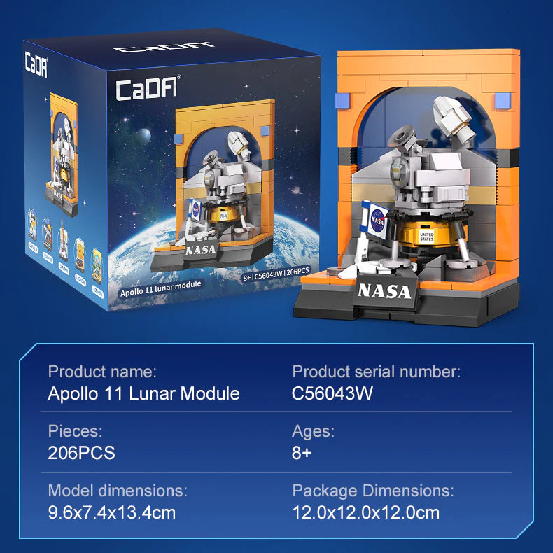 CaDA NASA Space - Complete Set of 6 items - Build the History of NASA!